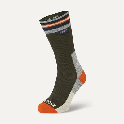 Sealskinz Surlingham Waterproof All Weather Mid Length Sock - Olive - Image 1 of 3