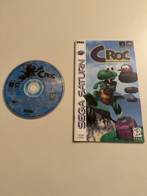 Croc: Legend of the Gobbos (Sega Saturn, 1997) Disc & Manual Only T&W