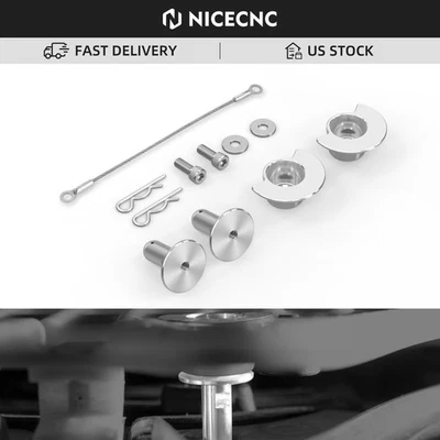 Kit de pasadores de repuesto de pestillo de receptáculo de asiento para YAMAHA YFZ450RSE ATV 09 2010-2024 Foto 1 de 4