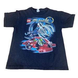 Vintage Medium Black Lego Atlantis Kids Tee Shirt - Picture 1 of 4