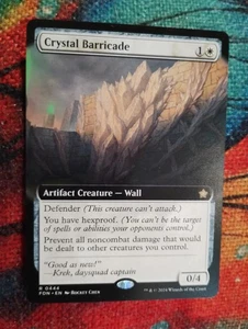EXTENDED Crystal Barricade - Foundations - NM - Magic: The Gathering - MTG - Bild 1 von 1