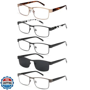 BLS Businessman Rectangular Reading Glasses - Professional Durable Readers - - Picture 1 of 5