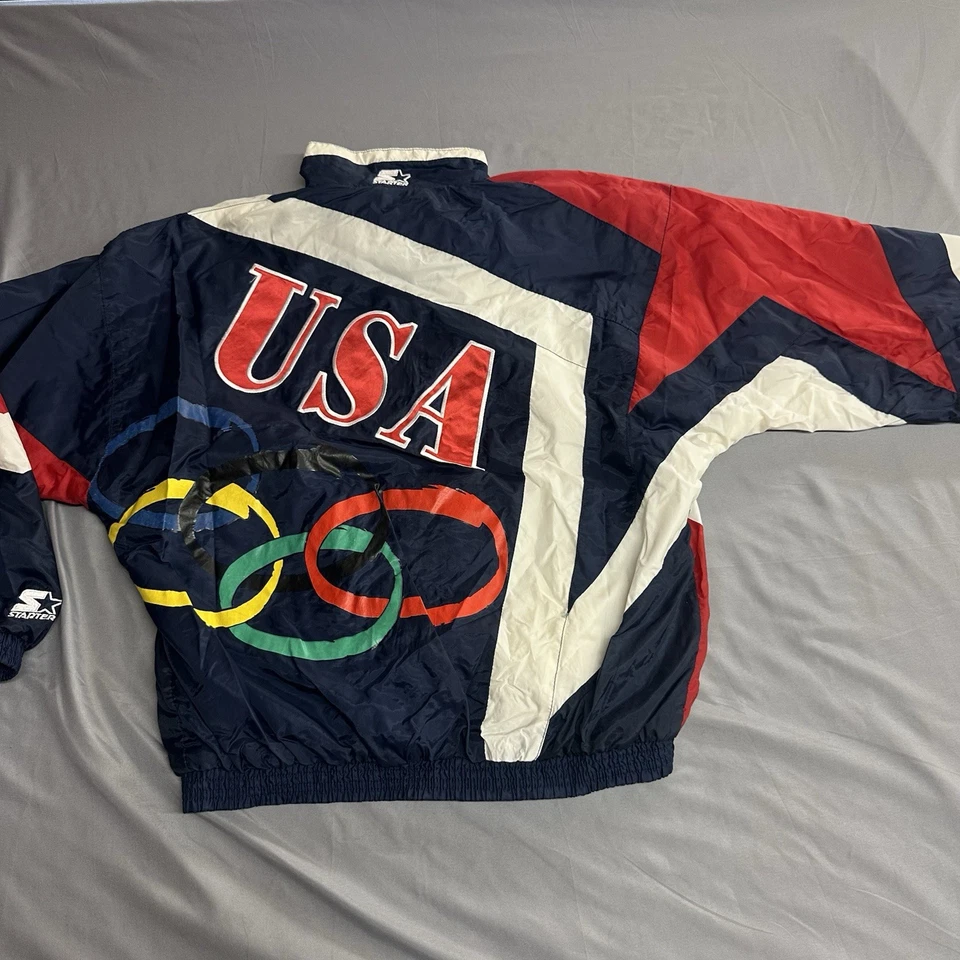 Chaqueta cortavientos mediana vintage Starter USA Olympic  Foto 1 de 4