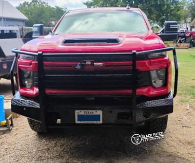 24-25 Chevrolet Silverado 2500 3500 Steel Ranch Style Diamond Plate Front Bumper Foto 1 de 4