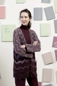 Lang Yarns MERINO LACE / MOHAIR LUXE Strickanleitung Jacke als do - Bild 1 von 4