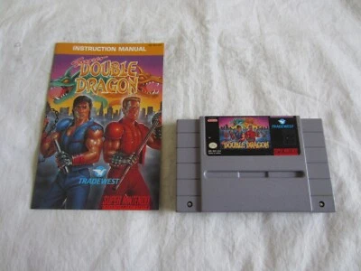 Super Double Dragon (SNES) Super Nintendo Cartridge + Manual 1992 Tradewest RARE - Image 1 of 4