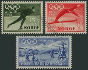 Norway 1951 (NK 407-09, MI 372-74, SC B50-52) Olympic Winter Games 1952 - MNH - Picture 1 of 1