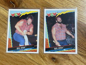 2 1992 Topps WCW UK Big Josh Card Mint Wrestling RC Doink The Clown