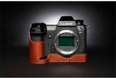 Real Leather Half Case for Panasonic S1R S1 Camera Retro Body Cover TP Handmade  - Image 1 of 4