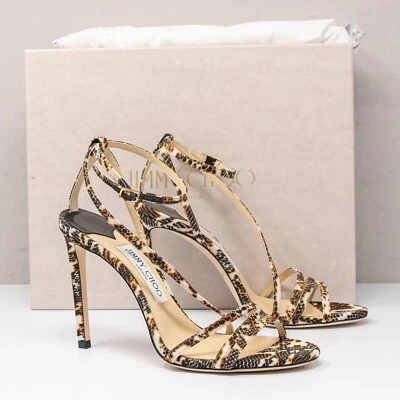 Jimmy Choo Tesca 100, talla 37,5 (7,5 EE. UU.) Orca Mix Tacones Foto 1 de 4