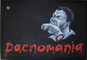 Artist: Richard Ennis (1958- ). Modern British. Dachomania. Biting in Football. - Picture 1 of 4