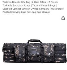 Tacticon Double Rifle Bag Black Camo