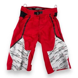 Vintage Oakley Mountain Bike Shorts Red MTB Cycling Mens 32 Rare 90s Gear - Picture 1 of 14