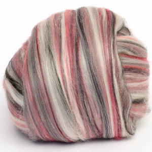 Merino/Silk (70/30) Dyed Jazz Top DHG 100g Wool Roving Spinning Felting Pink - Bild 1 von 2