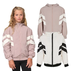 Urban Classics kids girls crinkle batwing jacket coat training - Picture 1 of 17