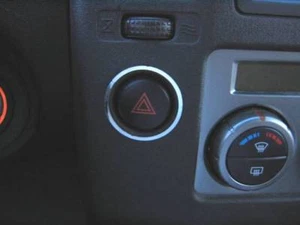 D Chrom Ring für Nissan Navara D40 Pathfinder Schalter Warnblinker- Edelstahl - Picture 1 of 3