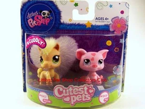 Littlest Pet Shop Cutest Pets Fuzzy Mane HORSE & PIG lot #2417 #2418 NIB - Picture 1 of 4
