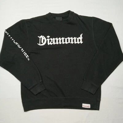 Diamond Supply Co. Sweatshirt Womens Black Cotton Long Sleeve Missing Size - Image 1 of 4