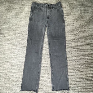 Madewell Size 26 Girls Jeans Mid Rise StovePipe Gray Denim - Picture 1 of 13