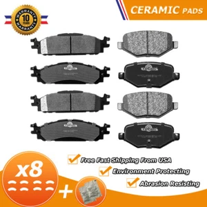 Pastillas de freno delanteras y traseras de cerámica para Ford Explorer Flex Taurus Lincoln MKS MKT - Imagen 1 de 7