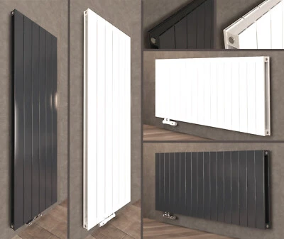 Design Aluminium Heizkörper Flach Alu Paneelheizkörper Horizontal Mittelanschluß - Bild 1 von 4