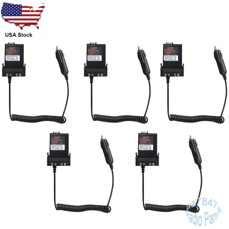 Lote 5 Eliminador de Batería de Puros de Coche para APX6000 APX7000 APX8000 y Radio XE Foto 1 de 3