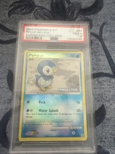 Diamond and Pearl Piplup 2007 holograma inverso estampado 93/130 Pokémon TCG PSA 4 - Imagen 1 de 2
