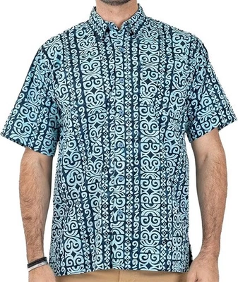 Pete Huntington Mens Short Sleeve 100% Cotton Hawaiian Shirt Classic Fit, Large - Image 1 of 4