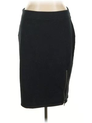 Falda informal negra tallada con volantes XL para mujer Foto 1 de 2