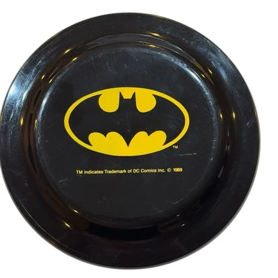 Disco Super Flyer Vintage Años 80 1989 Batman Frisbee DC Comics Amarillo Batman Logo Foto 1 de 3