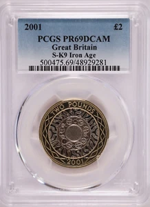 2001 Great Britain 2 Pounds S-K9 Iron Age - PCGS PR 69 DCAM - Picture 1 of 4