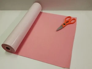 3 Mtr x 450mm wide roll of BABY PINK STICKY BACK SELF ADHESIVE FELT / BAIZE - Picture 1 of 1