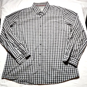 Goodthreads Hemd Herren XXL schwarz weiß Büffel kariert Knopfleiste langarm - Bild 1 von 16