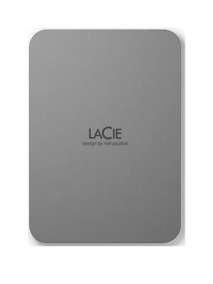 LaCie STLR5000400 External Hard Drive 5 TB USB Type C 3.2 Gen 1 (3.1 Gen 1) Grey - Image 1 of 4