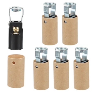 6Pcs E12 LED Light Bulb Socket, Candelabra Base Socket Replacement, Black - Picture 1 of 5
