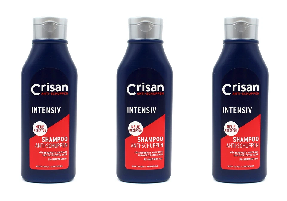 3x CRISAN Anti-Schuppen Intensiv Shampoo , 3x250ml EAN5000468000043 - Bild 1 von 1