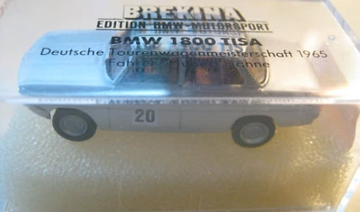 BREKINA H0 2242 BMW 1800 TISA Tedesco Tourenwagenmeisterschaft 1965 Nuovo IN Ovp - Immagine 1 di 3
