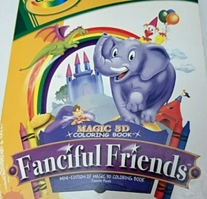 CD Crayola Magic 3-D Coloring Book Fanciful Friends Ages 3-7 - Picture 1 of 1