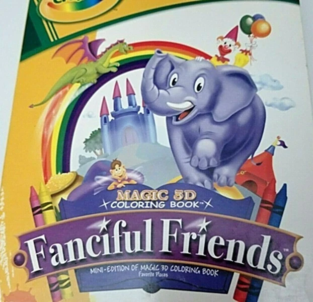 CD Crayola Magic libro para colorear 3D Fantiful Friends edades 3-7 Foto 1 de 1