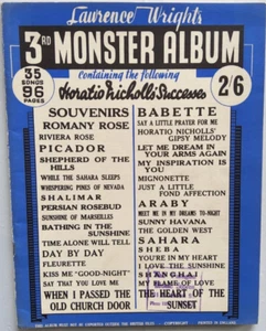 3rd MONSTER ALBUM Lawrence Wright, foxtrot songs No 35 music score songbook - Picture 1 of 3