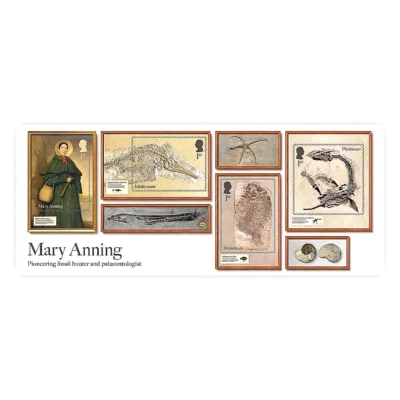 GB 2024 SC 4484 MARY ANNING PALAEONTOLOGIST & FOSSIL HTR MULTI 1st (4) MNH OG VF - Image 1 of 4