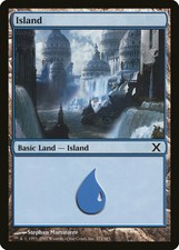 Island (Version 371) 10th Edition NM Basic Land MAGIC GATHERING CARD ABUGames