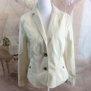 NEW Talbots Women’s Twill Button Down Jacket Size 10 - Picture 1 of 9