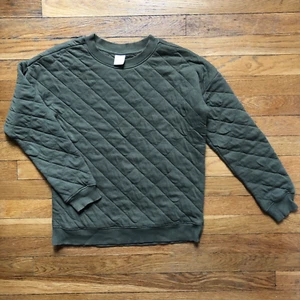 Hanna Andersson quilted army green sweatshirt sz US 12 150 NWOT - Picture 1 of 5