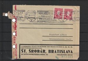 Slowakei Zensur Firmenbrief Bratislava nach Frankfurt/Main, 1941 #1103552