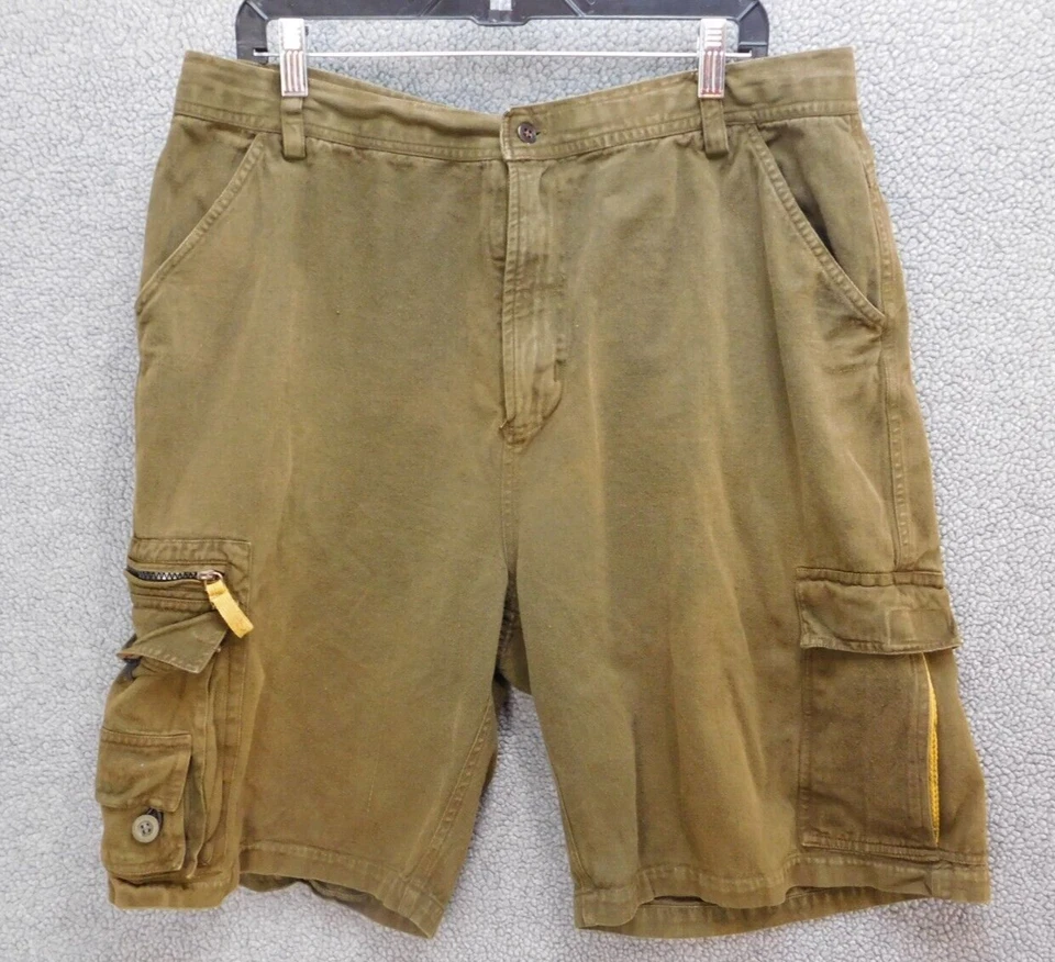 Dr Lucky's Men's 38 Brown Cargo Authentic Apparel Outdoor Shorts Grunge Y2K - Image 1 of 4