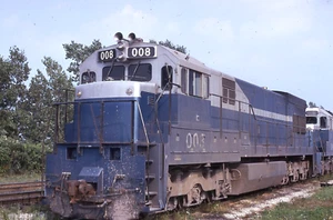 Detroit Edison U30C # 008 @ Toledo, OH 8/09/1975 * low in mount * - Picture 1 of 1