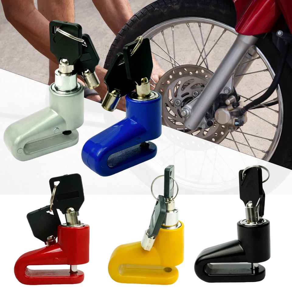 Disc Brake Lock Motorbike Bicycle Scooter Motorcycle Security with Keys - Image 1 of 4