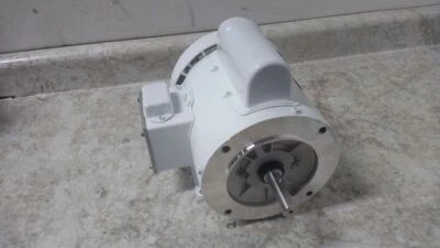 Leeson 113581.00 1/2 HP 3450 RPM 115/208-230VAC Capacitor-Start Washdown Motor - Image 1 of 4