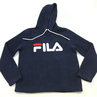 FILA Authentic Logo Hoodie Pullover Hooded Sweatshirt Adult Size 